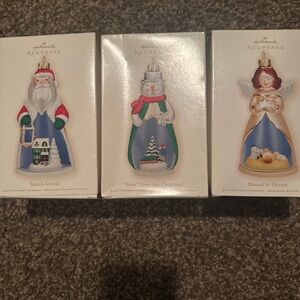 “Hallmark 2009 Blown Glass Ornament Lot w/ Boxes.”